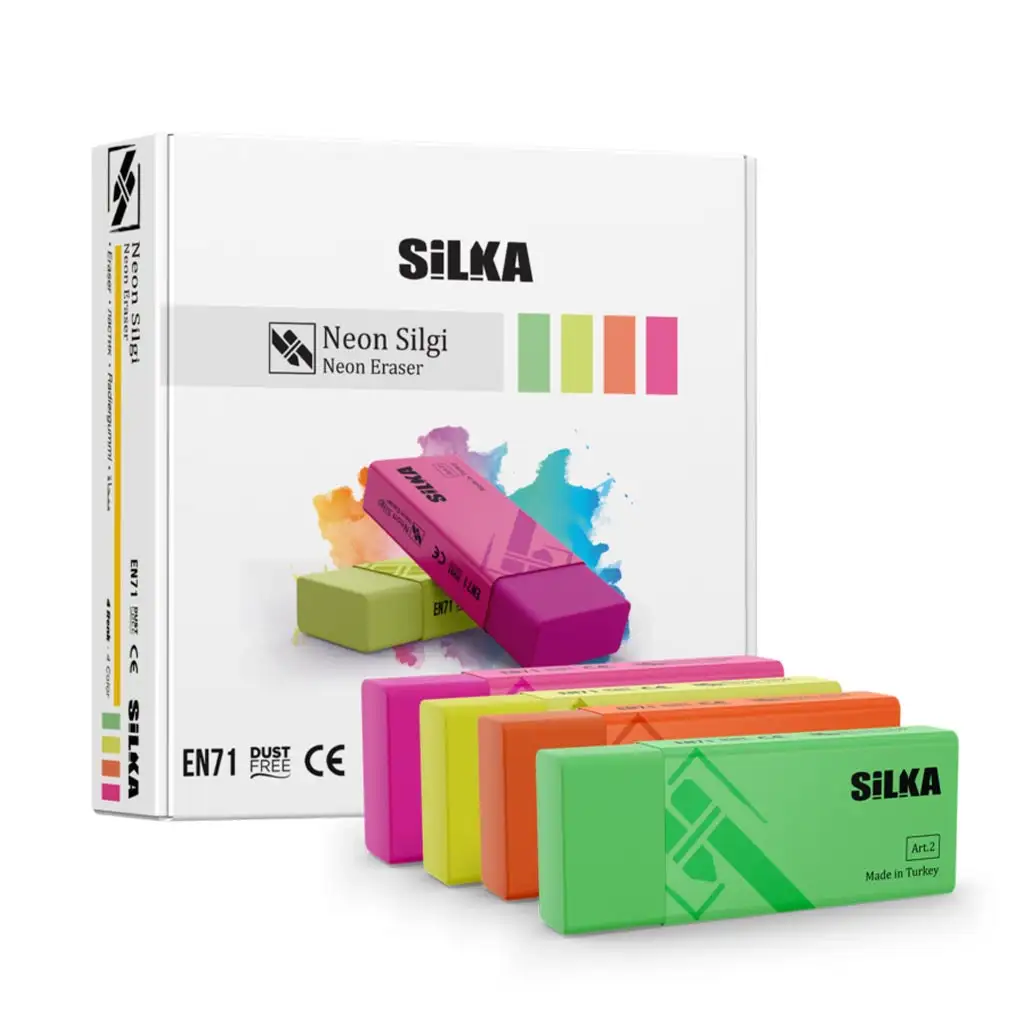 Nebulo: Silka Radiergummi - in Neonfarben 1 Stk