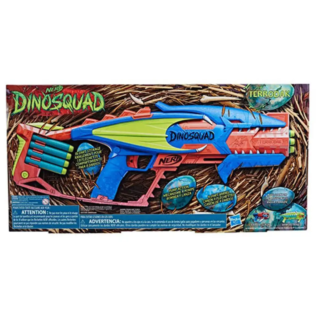 Nerf Dinosquad Terrodak Schaumstoffblaster mit 12 Geschossen - Hasbro kép 2