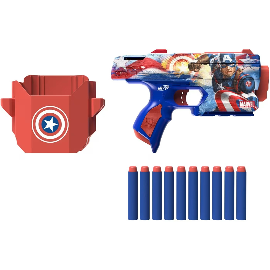Nerf: Marvel Captain America Schaumstoffblaster - Hasbro kép 2