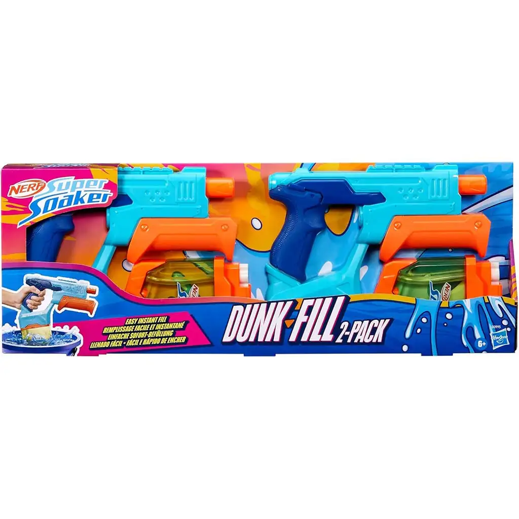 Nerf: Super Soaker Dunk Fill Wasserpistole Doppelpack - Hasbro