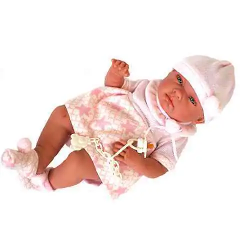 Neugeborenes Mädchen Baby im Sternenkleid 38cm