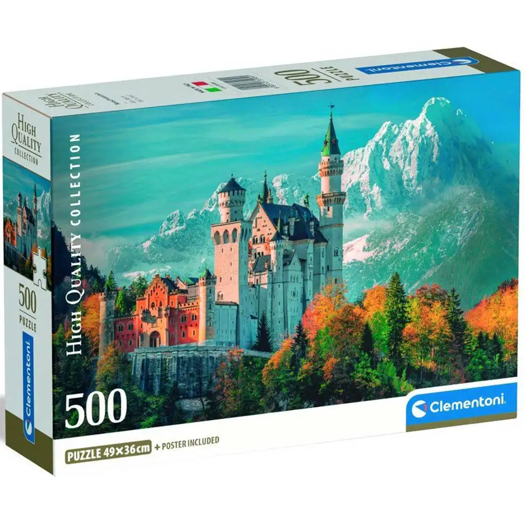 Neuschwanstein Schloss, Deutschland HQC 500-teiliges Puzzle - Clementoni