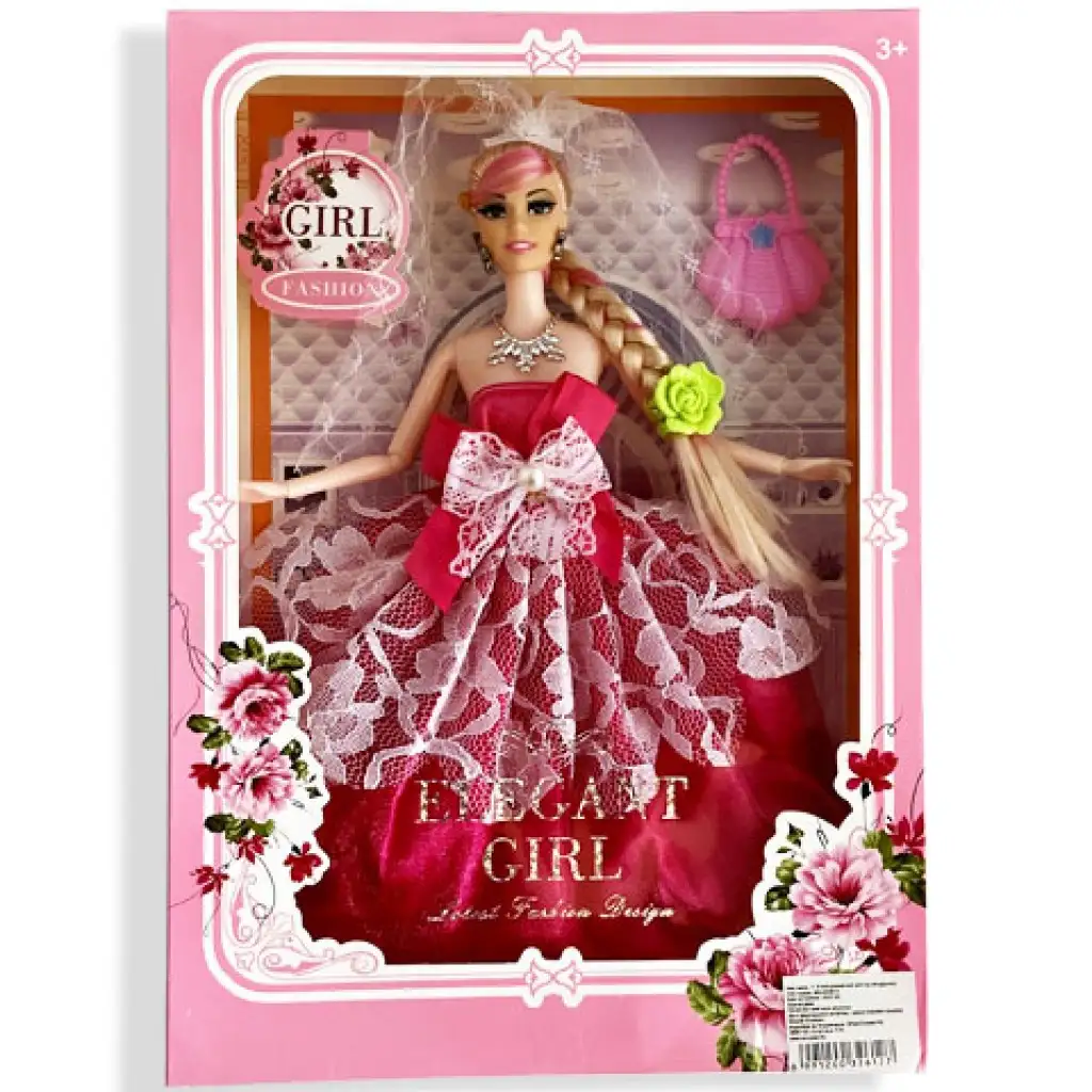 Nicky: Prinzessin Modepuppe mit Tasche 30cm in zwei verschiedenen Varianten kép 5