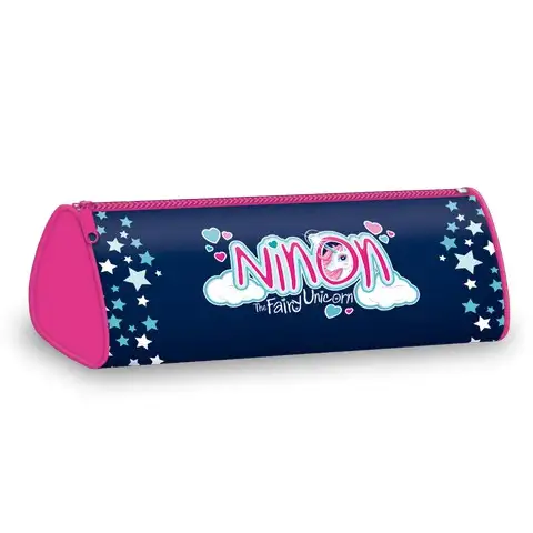 Ninon Regenbogen-Pony zylindrisches Federmäppchen