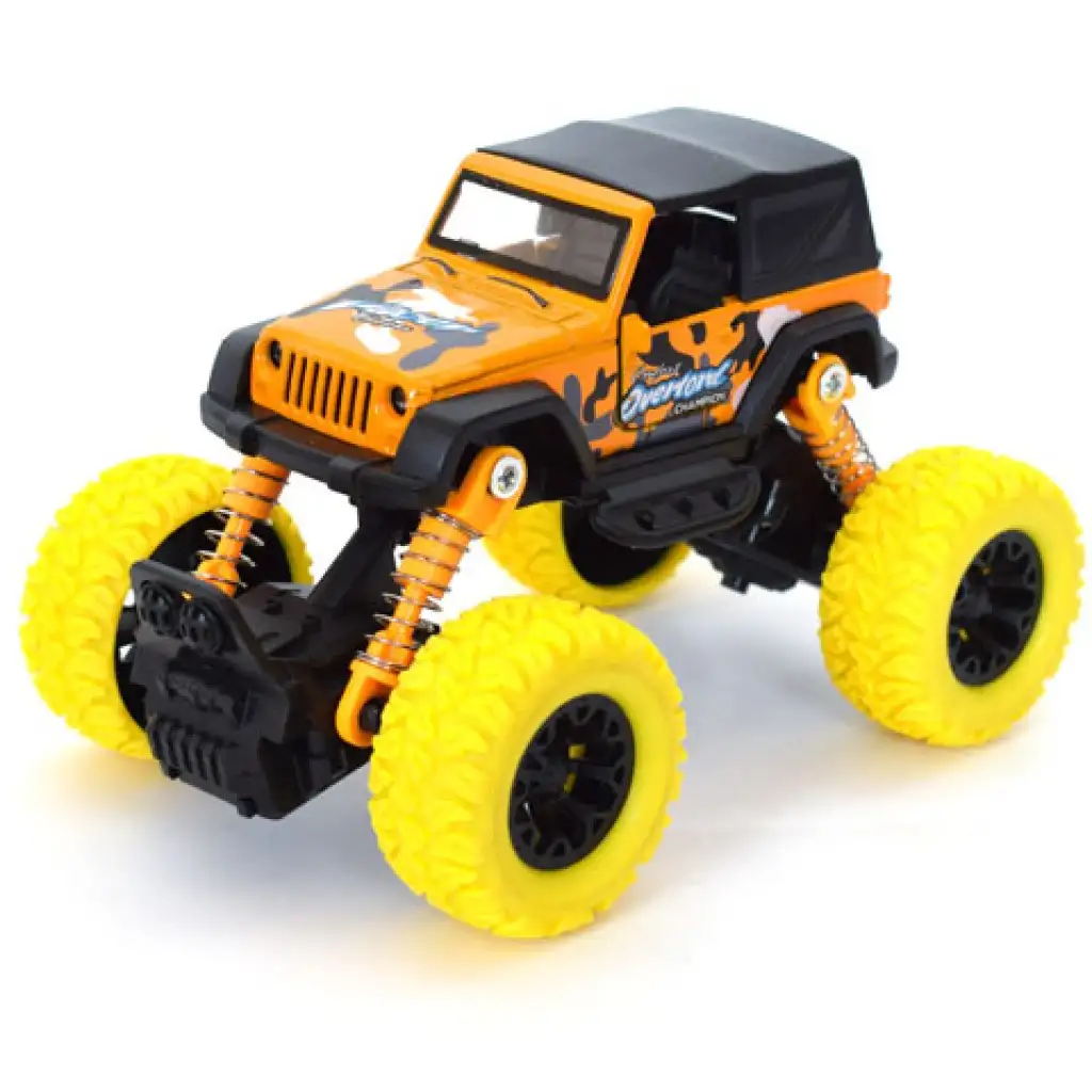 Off-Road Rückziehauto orange Geländewagen 1/32 kép 2