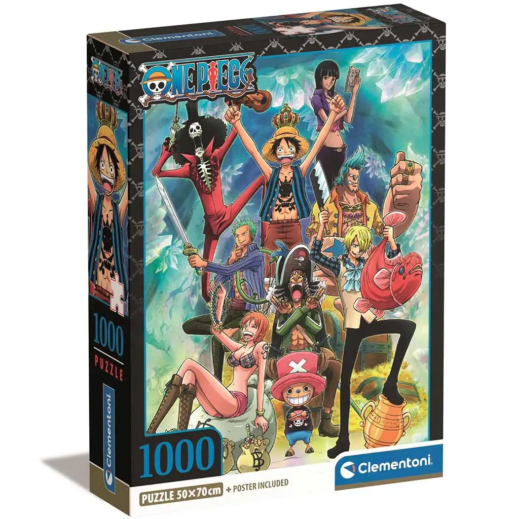 One Piece 1000-teiliges kompaktes Puzzle 50x70cm - Clementoni