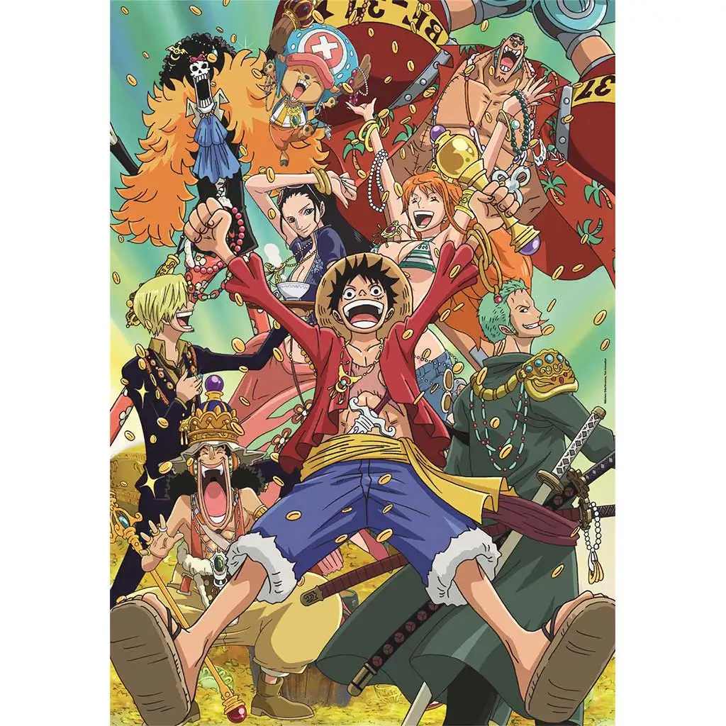 One Piece Anime 1000-teiliges Kompaktpuzzle 50x70cm - Clementoni kép 2