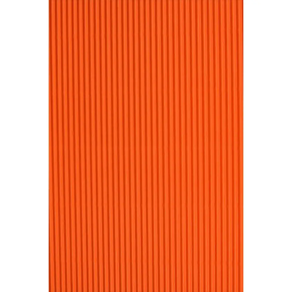Orange Dekorations-3D-Wellpappe 50x70cm 161g 1 Stück
