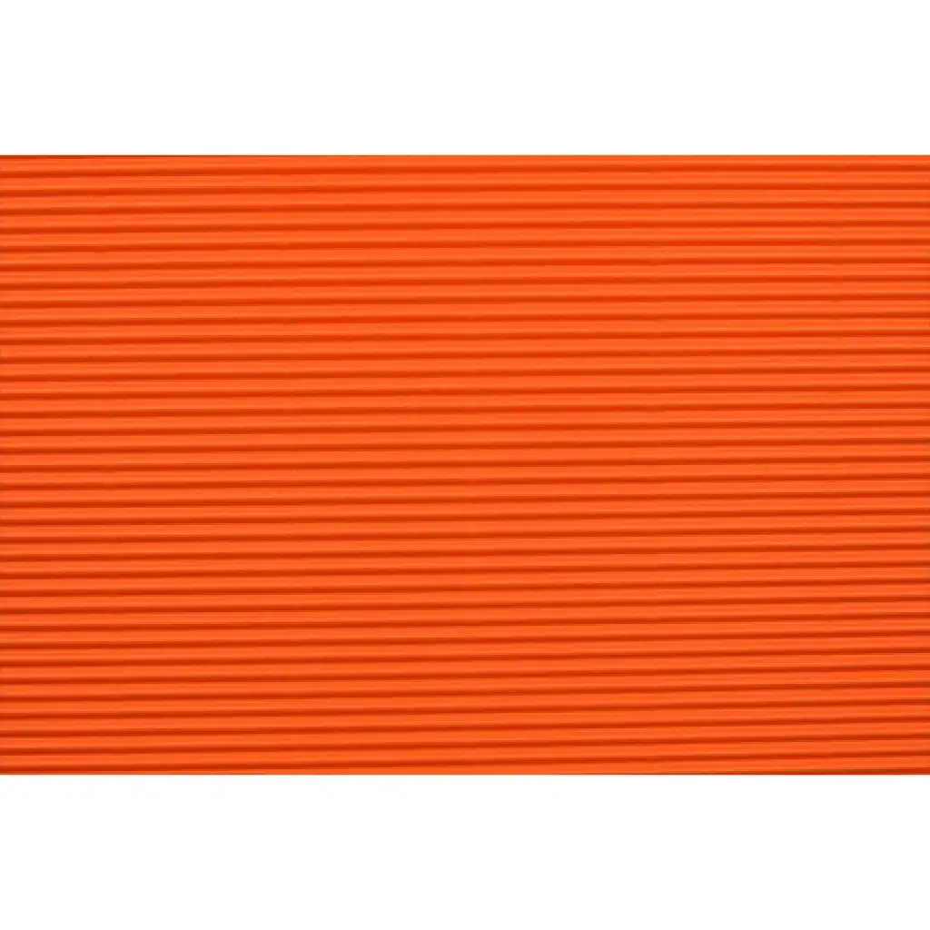 Orange Dekorations-3D-Wellpappe-Rolle B/2 50x70cm 1 Stück kép 2
