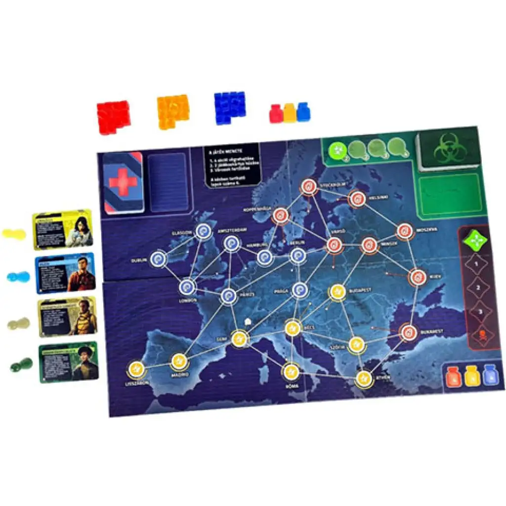 Pandemic: Gefahrenzone - Europa Brettspiel kép 4