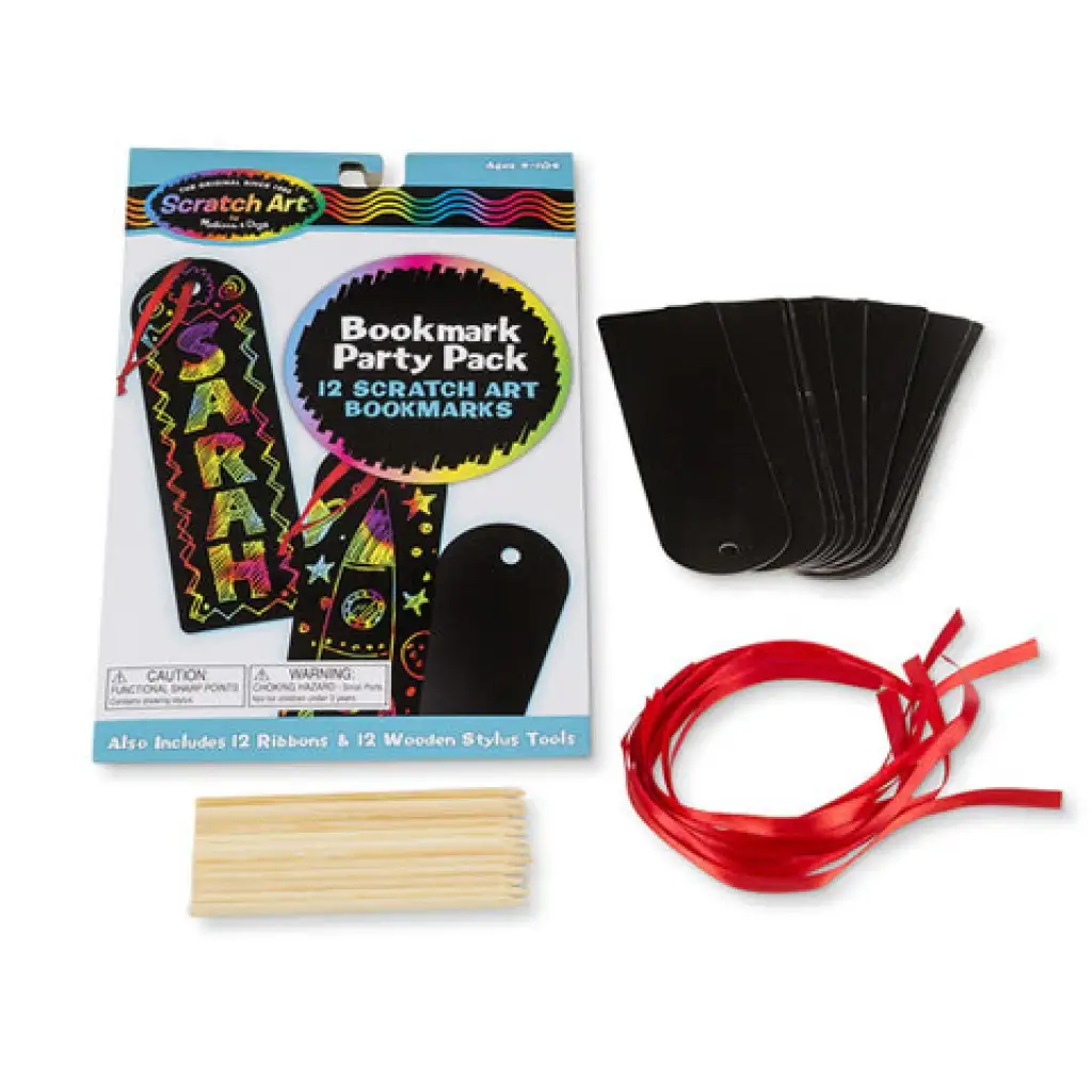 Party-Lesezeichen-Kratzbild-Set - Melissa & Doug kép 2