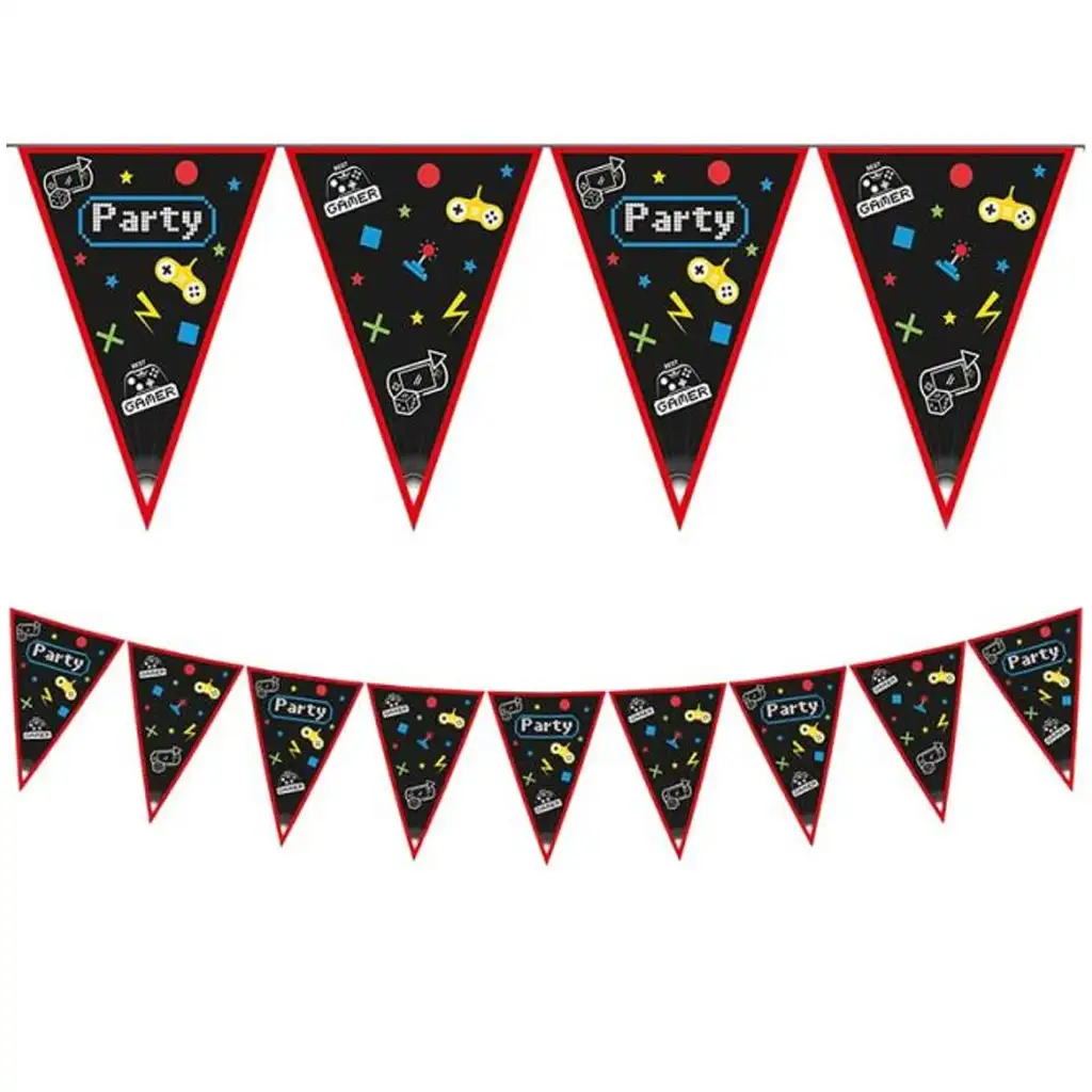 Party-Wimpelkette mit Gamer-Motiv