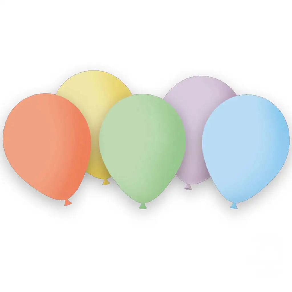 Pastellfarbene Luftballons – 12er-Set