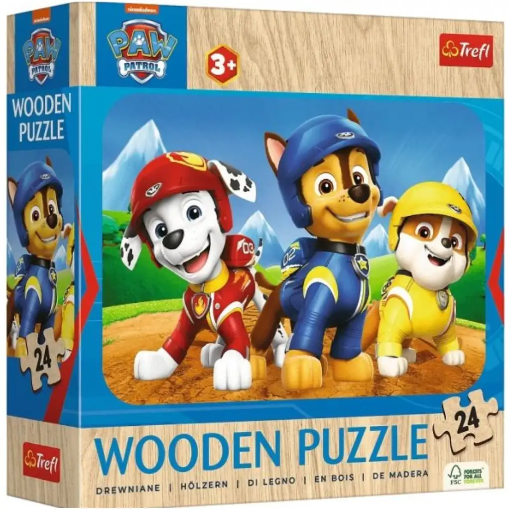 Paw Patrol 24-teiliges Holzpuzzle - Trefl
