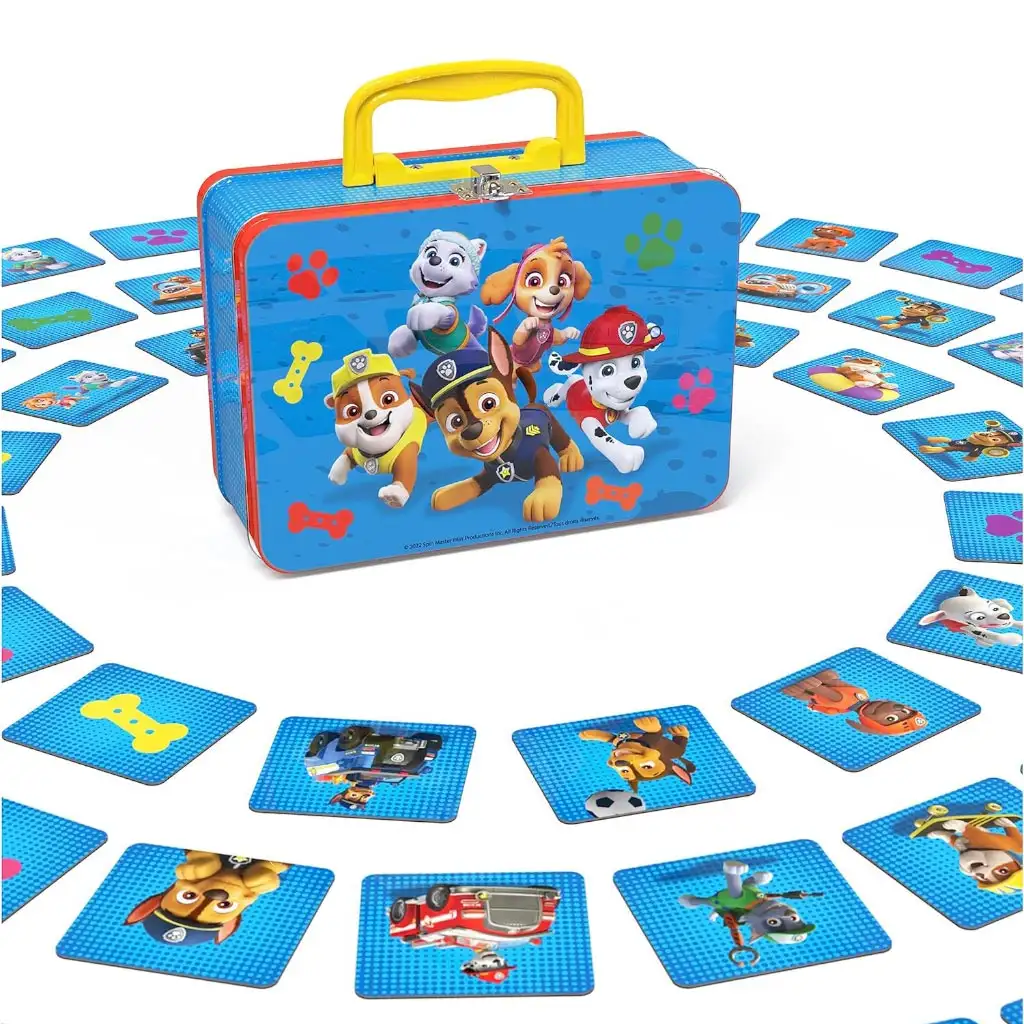 Paw Patrol: 72-teiliges Memospiel in Metallkoffer - Spin Master