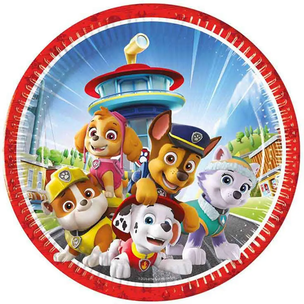 Paw Patrol 8-teiliges Pappteller-Set, 23 cm