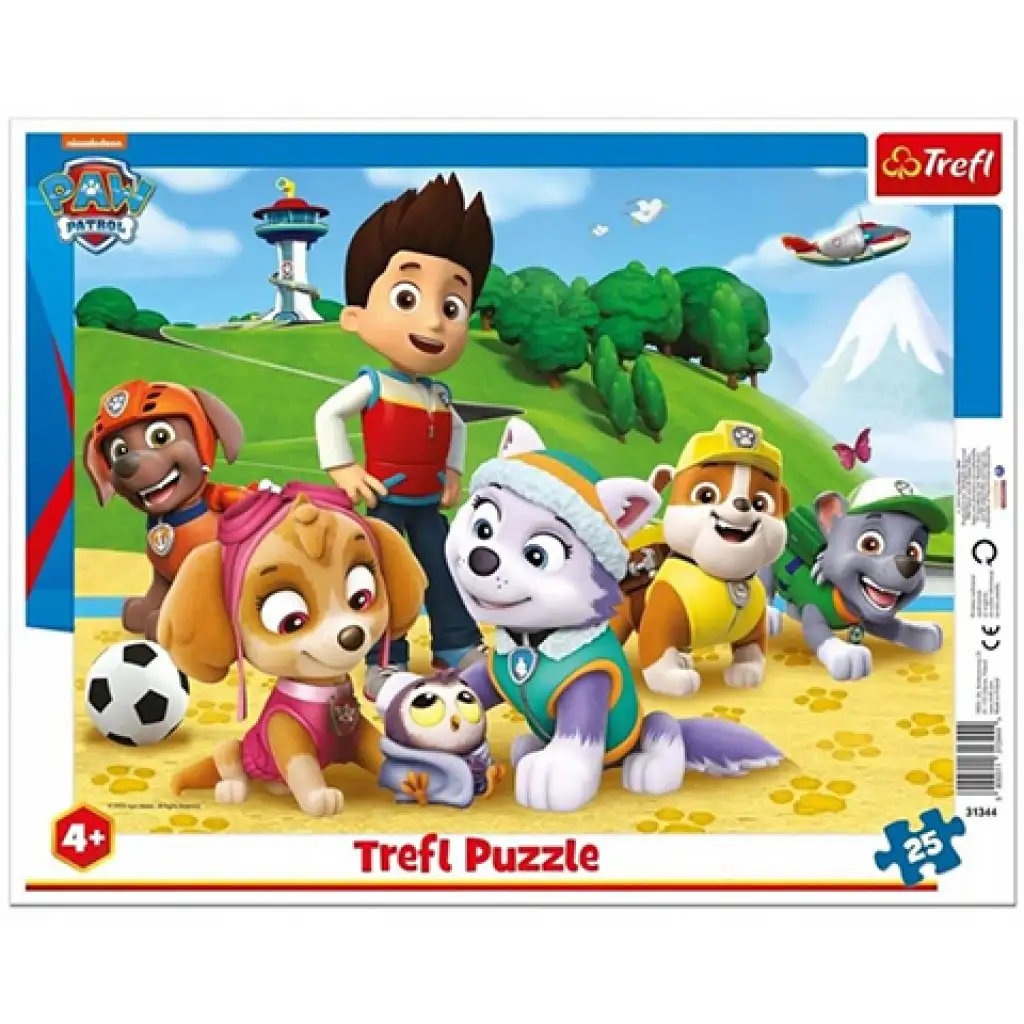 Paw Patrol Auf der Spur 25-teilige Rahmenpuzzle - Trefl