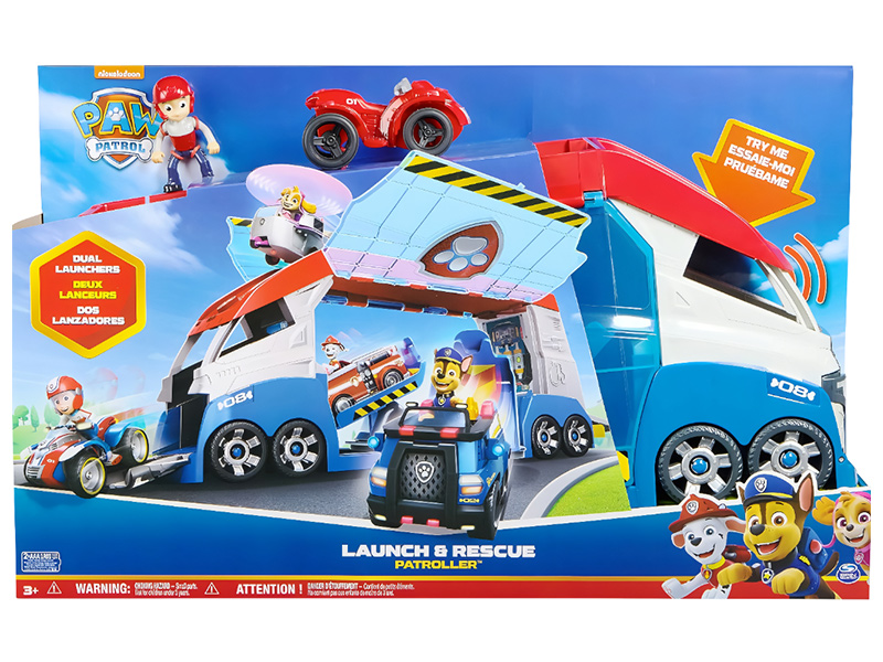 Paw Patrol: Einsatz-Teamtransporter-LKW mit Sound, Ryder-Figur und Fahrzeug - Spin Master