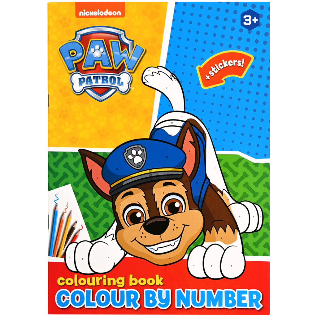 Paw Patrol: Malen nach Zahlen – Sticker-Malbuch