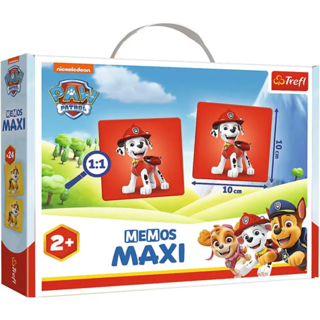 Paw Patrol Maxi Memory Spiel 24-teilig - Trefl kép 1