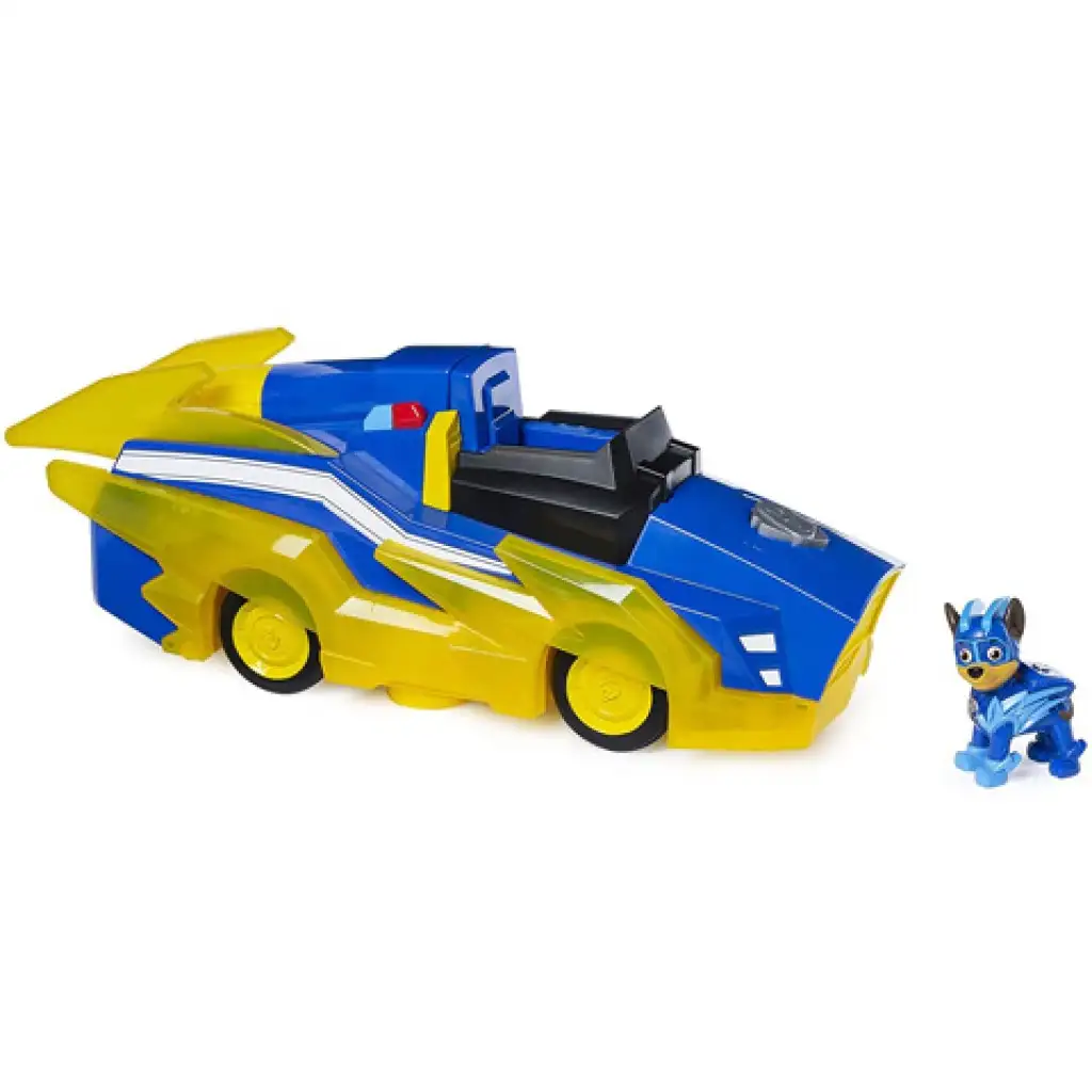 Paw Patrol Mighty Pups: Chase Deluxe Fahrzeug mit Licht und Sound - Spin Master kép 4