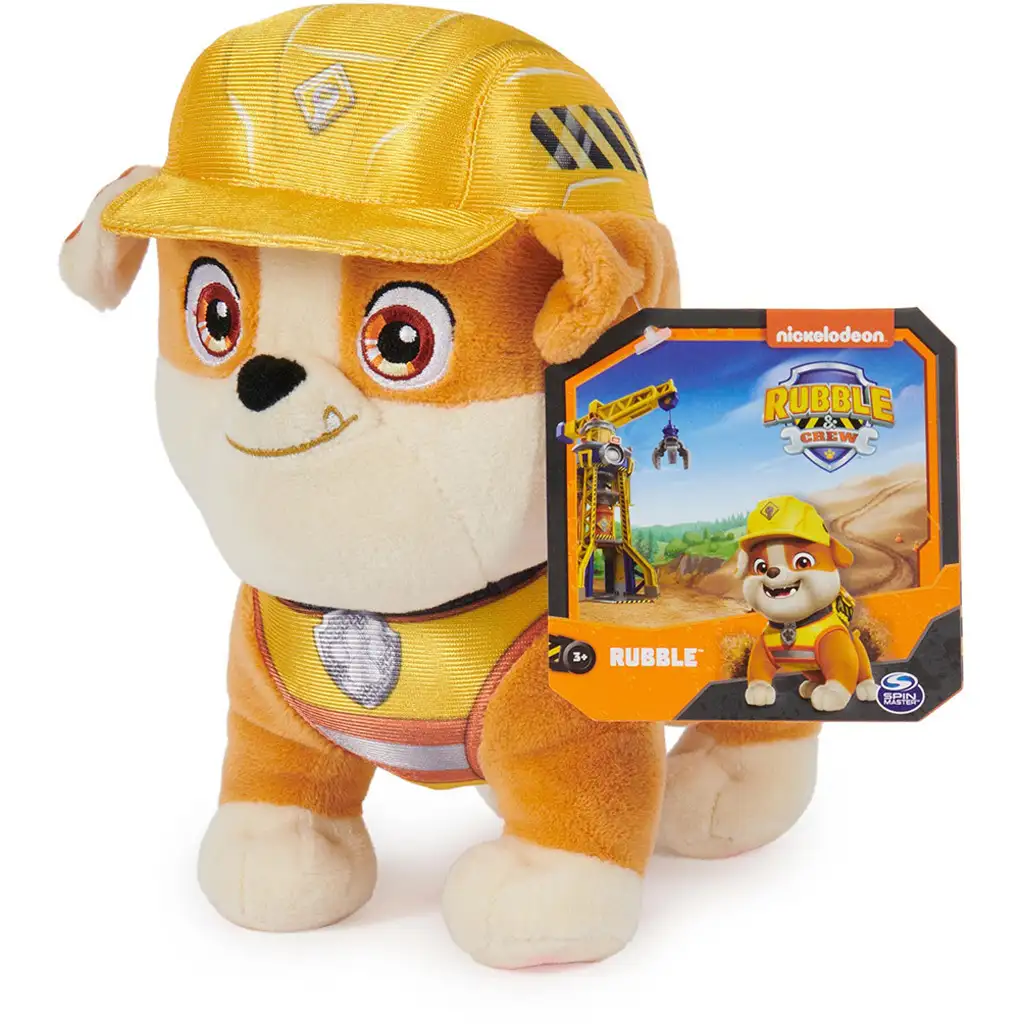Paw Patrol: Rubble und sein Team Rubble Plüsch 19cm - Spin Master