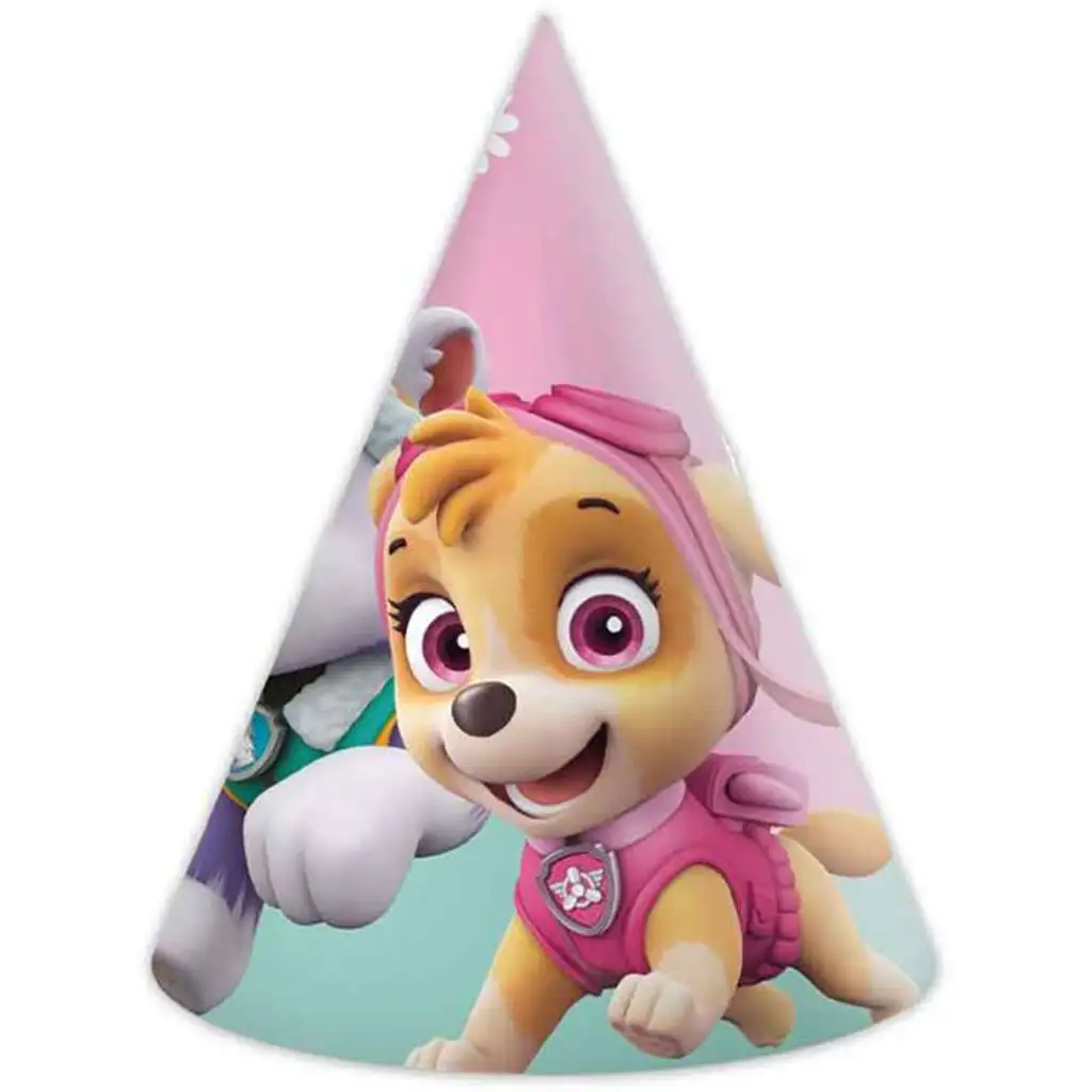 Paw Patrol Skye und Everest Papier-Partyhüte 6er-Set