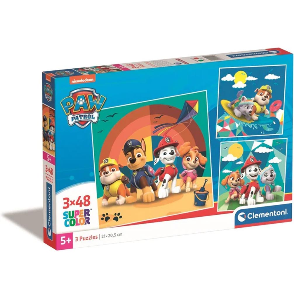 Paw Patrol Super Color 3-in-1 Puzzle - Clementoni