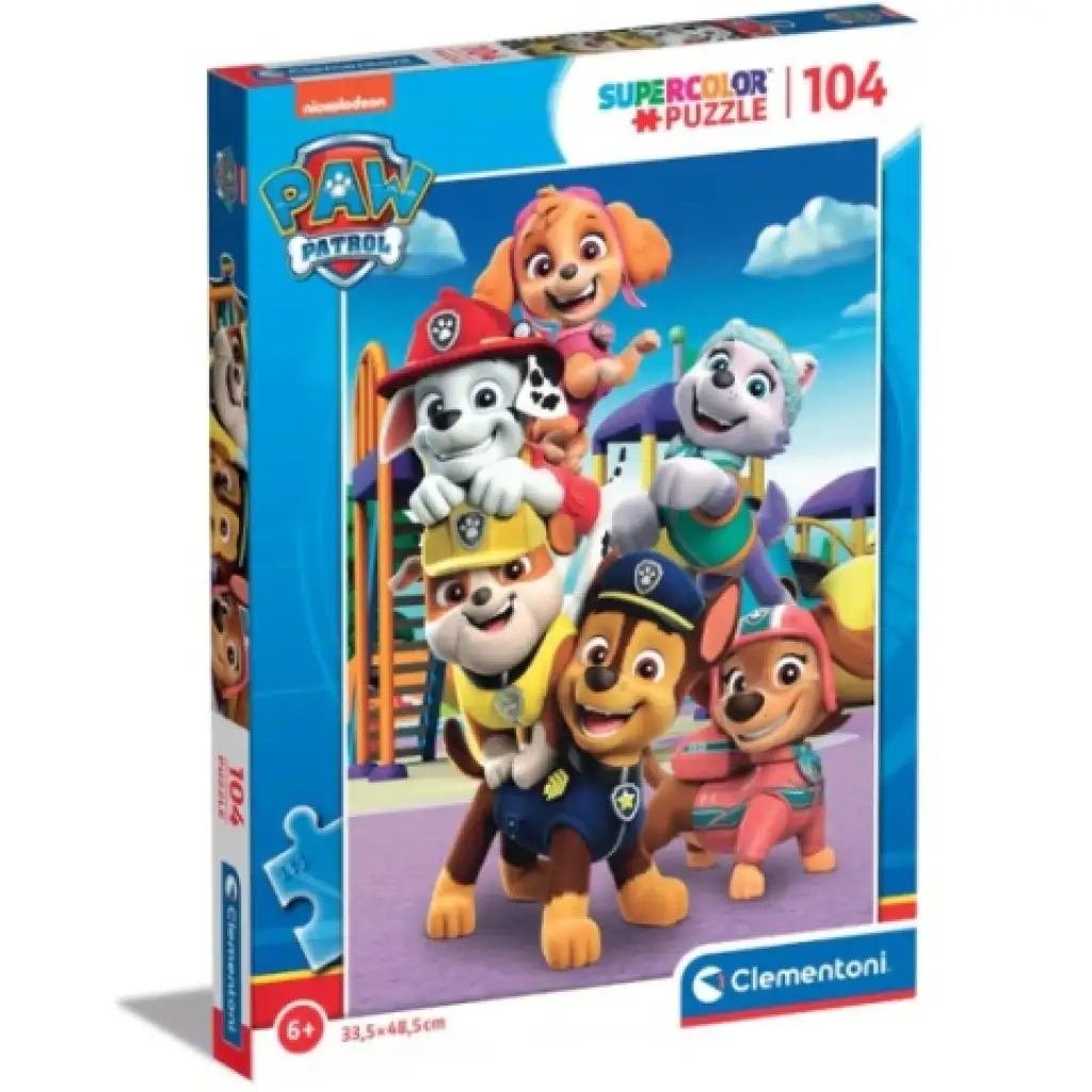 Paw Patrol Supercolor 104-teiliges Puzzle - Clementoni kép 1