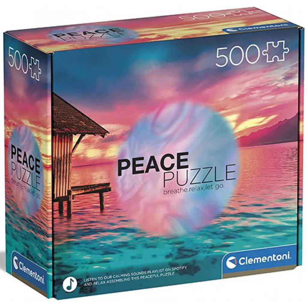 Peace Puzzle: Lebe den Tag 500-teiliges Puzzle - Clementoni