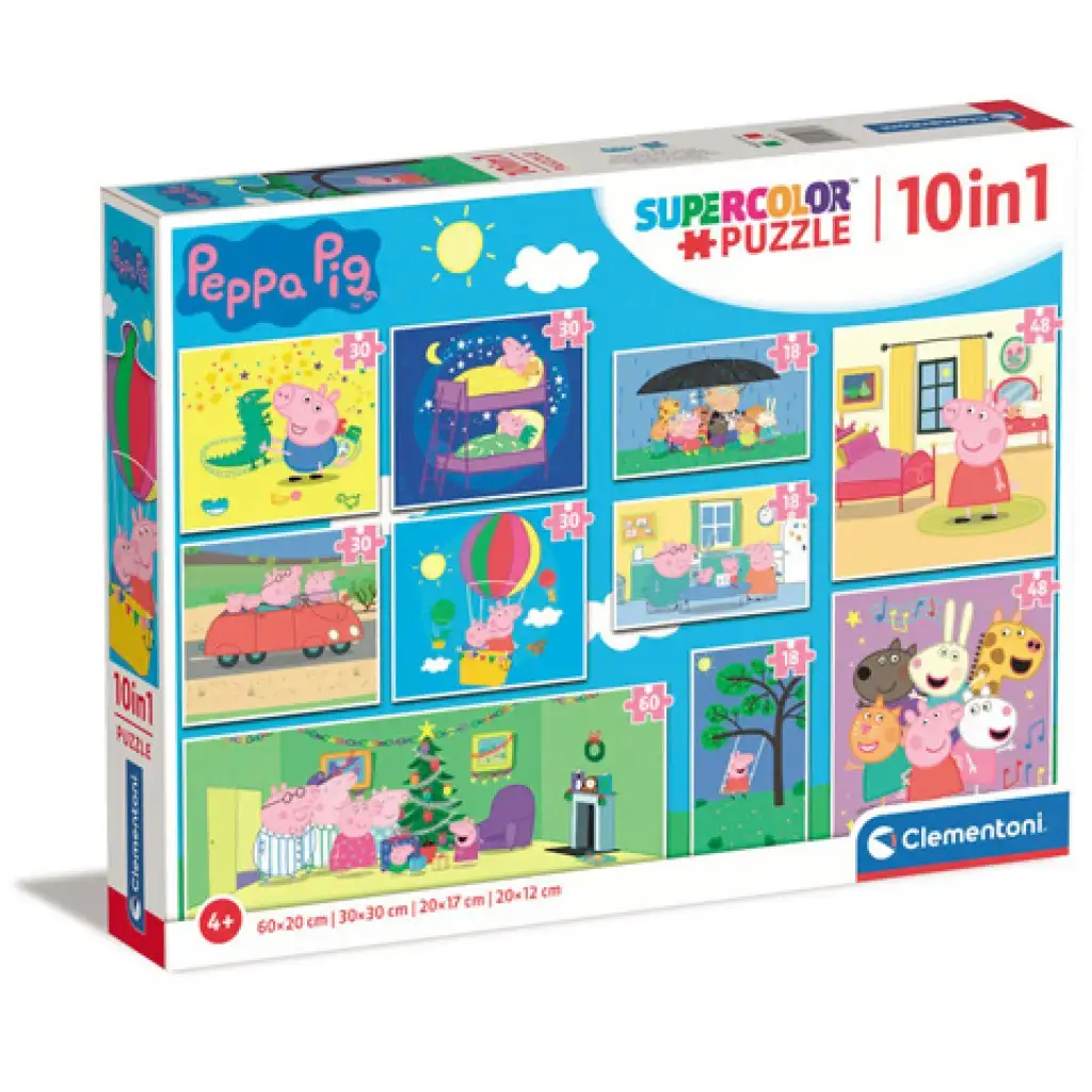 Peppa Wutz 10-in-1 Puzzle-Set - Clementoni