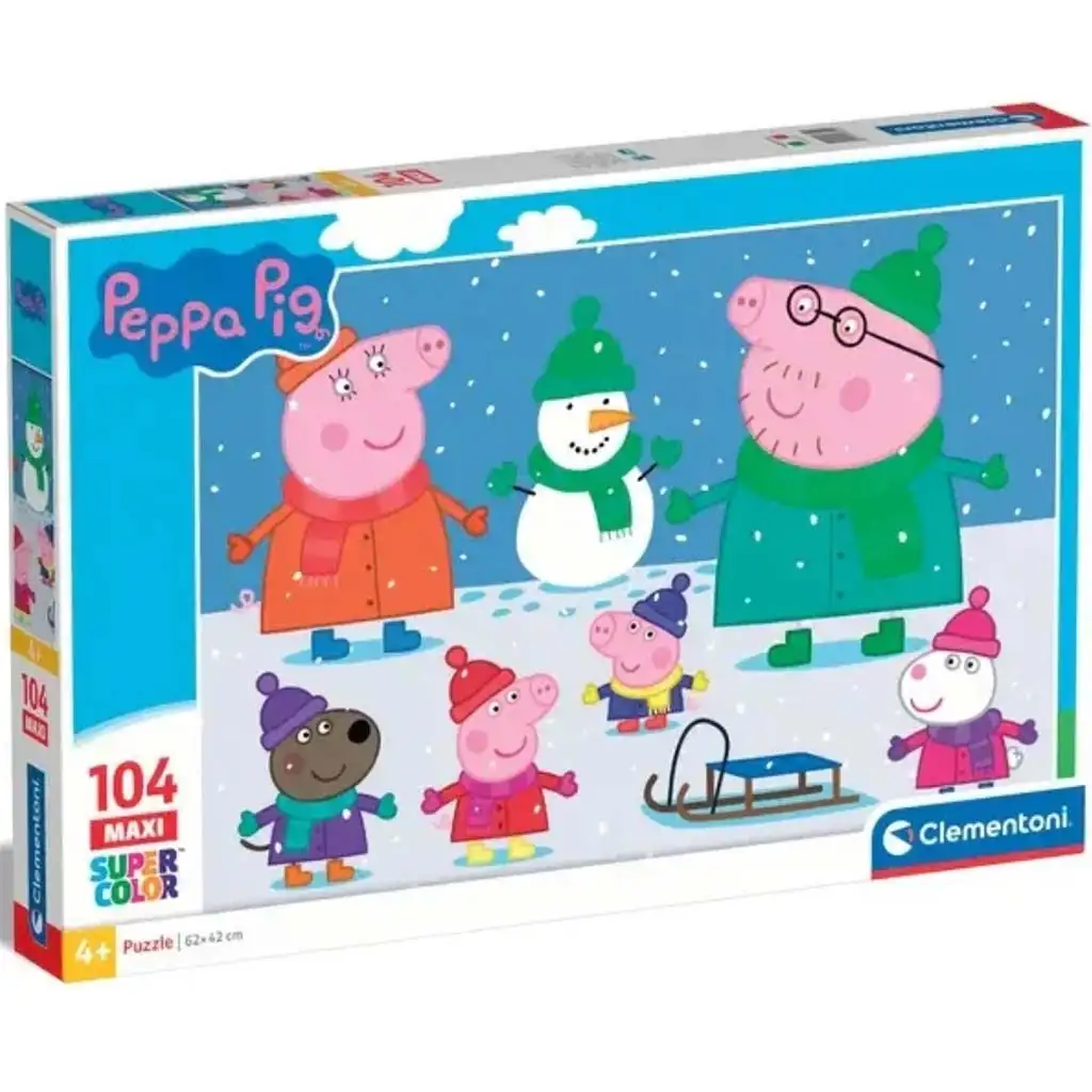 Peppa Wutz 104-teiliges Maxi Supercolor Puzzle - Clementoni