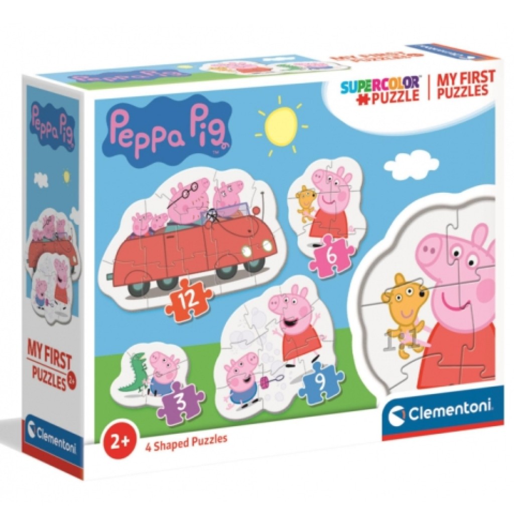 Peppa Wutz 4-in-1 3-6-9-12-teiliges Puzzle - Clementoni