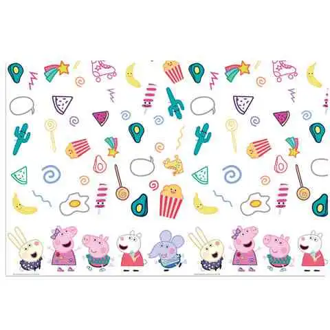 Peppa Wutz Kunststoff-Tischdecke 120x180cm
