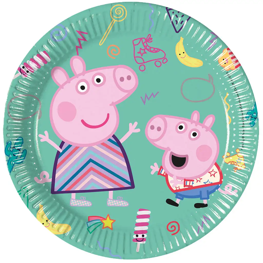 Peppa Wutz Party Pappteller 8er-Set