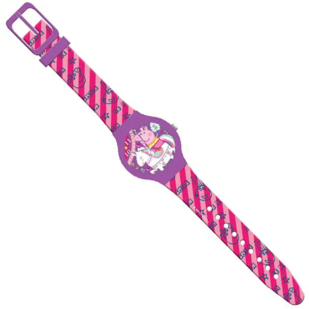 Peppa Wutz analoge Armbanduhr in Kunststoff-Geschenkbox kép 2