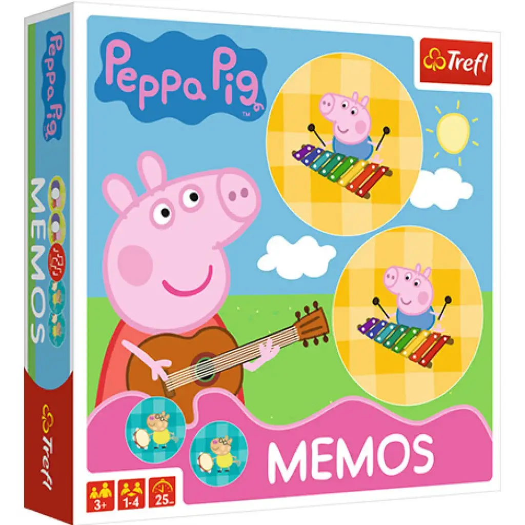 Peppa Wutz und Freunde Memo-Spiel - Trefl kép 1