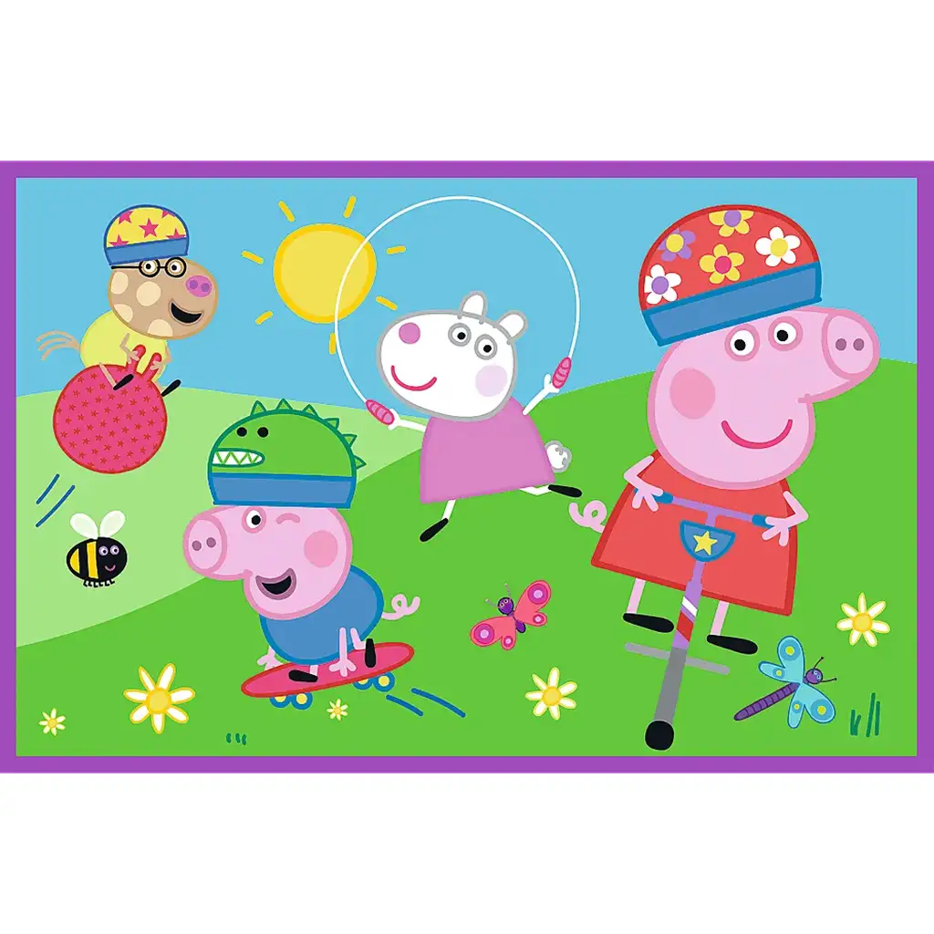 Peppa auf dem Spielplatz 2x24 Teile Puzzle - Trefl kép 3