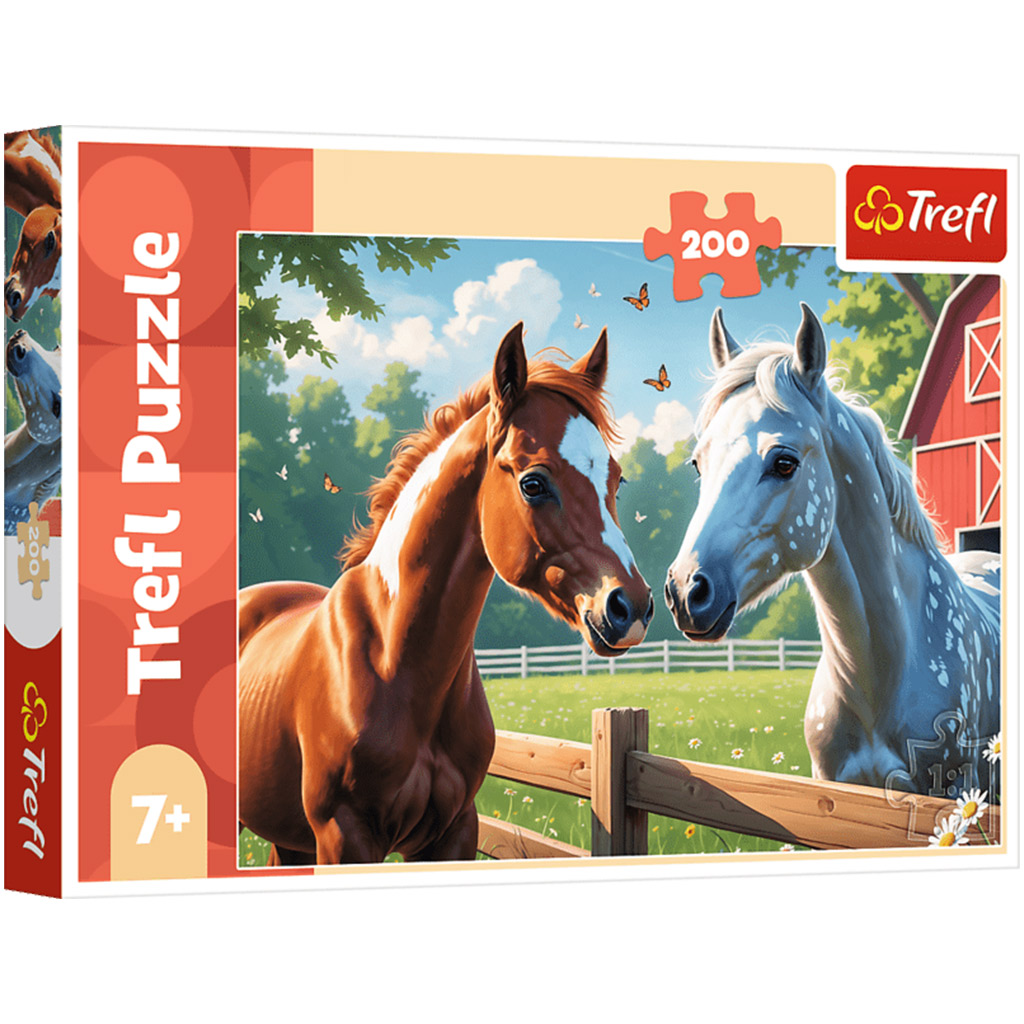 Pferde auf der Lichtung 200-Teile-Puzzle – Trefl