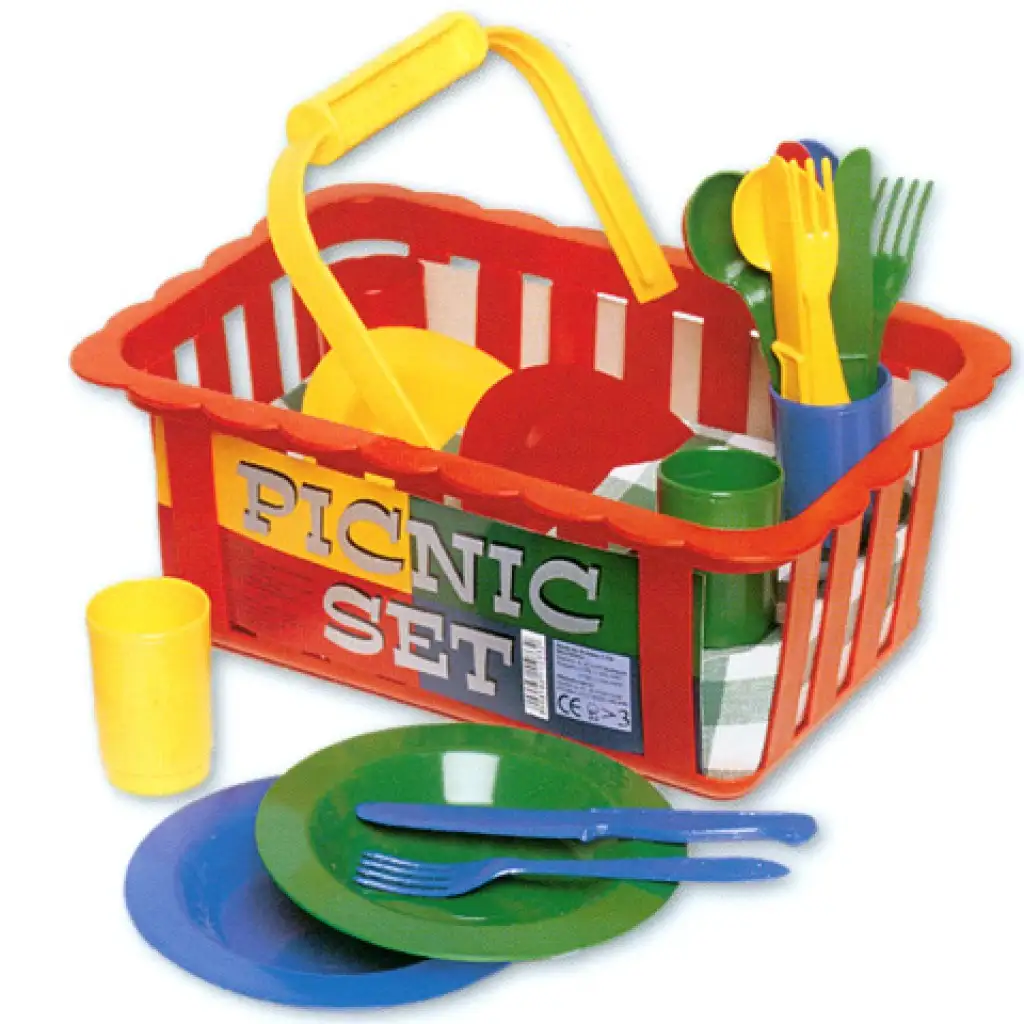 Picknickkorb-Geschirrset - D-Toys