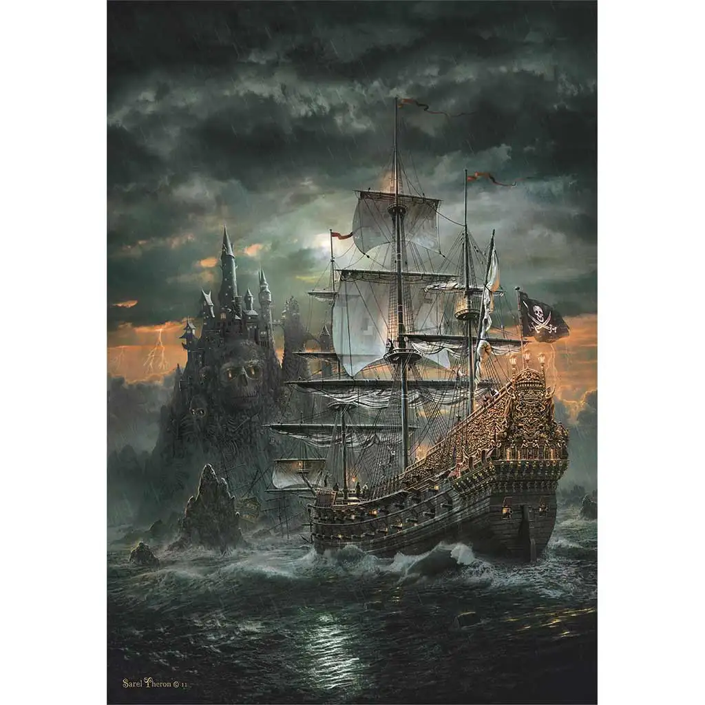 Piratenschiff 1500-teiliges HQC Puzzle 59,5x84,5cm - Clementoni kép 2