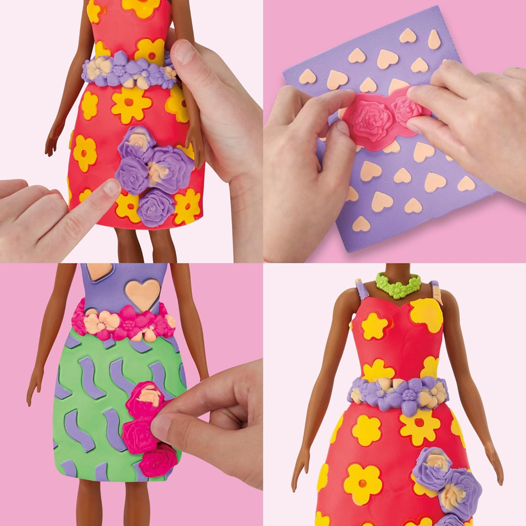 Play-Doh: Barbie Blumen Knetset - Hasbro kép 2