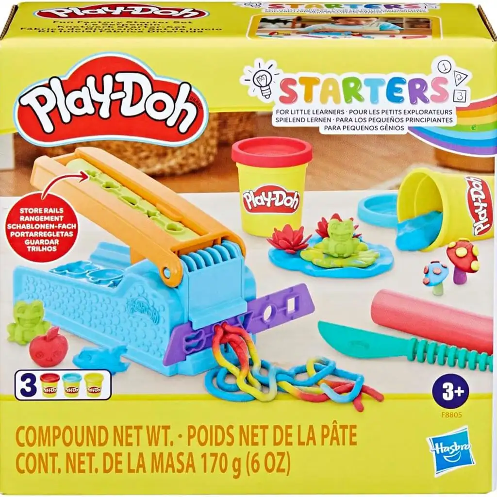 Play-Doh: Fun Factory Starter-Set mit 3 Dosen Knete 170g kép 1