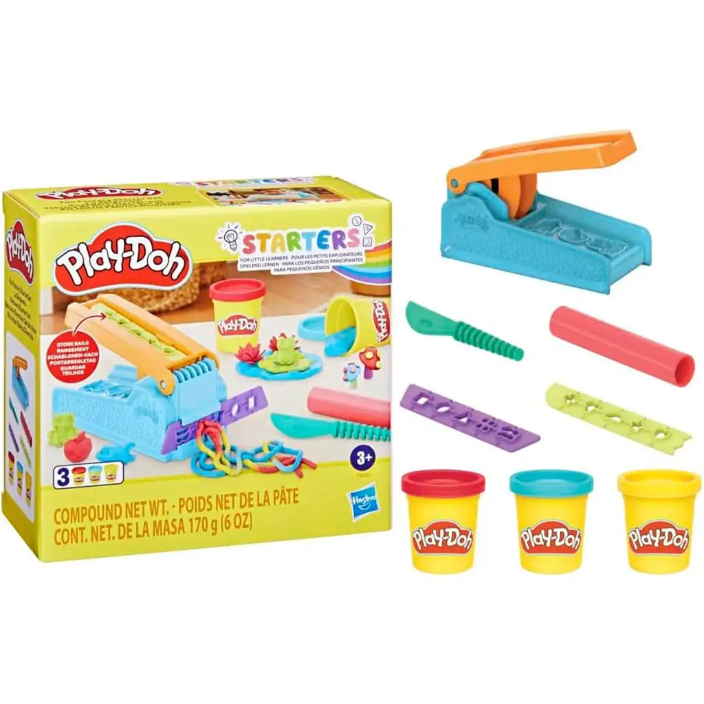 Play-Doh: Fun Factory Starter-Set mit 3 Dosen Knete 170g kép 4