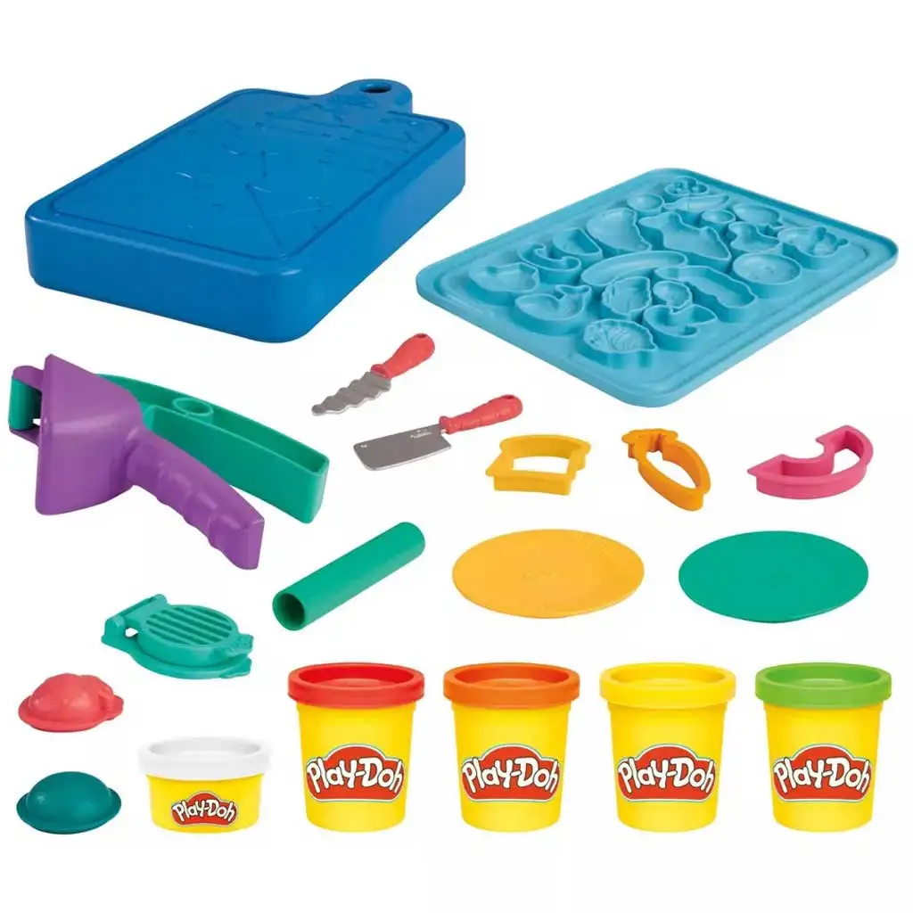Play-Doh: Little Chef Knetset mit 5 Dosen Knete und Zubehör 255g - Hasbro kép 3