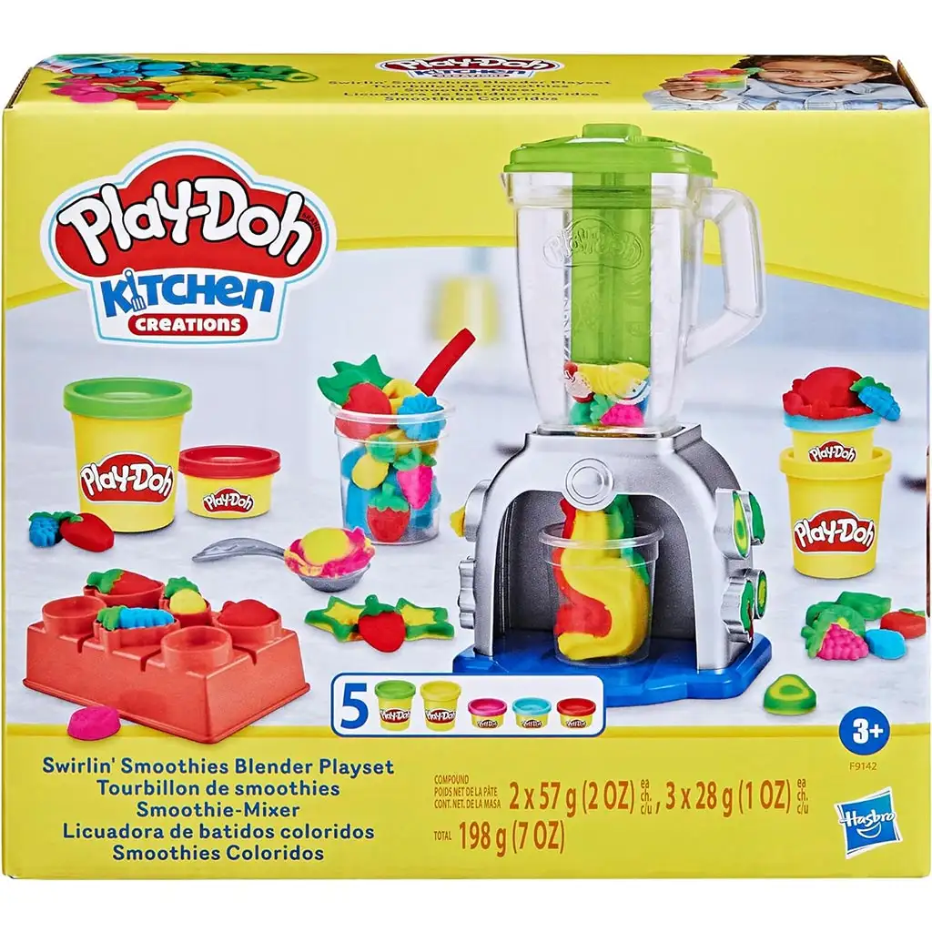 Play-Doh: Swirlin Smoothies Mixer mit 5 Dosen Knete 198g