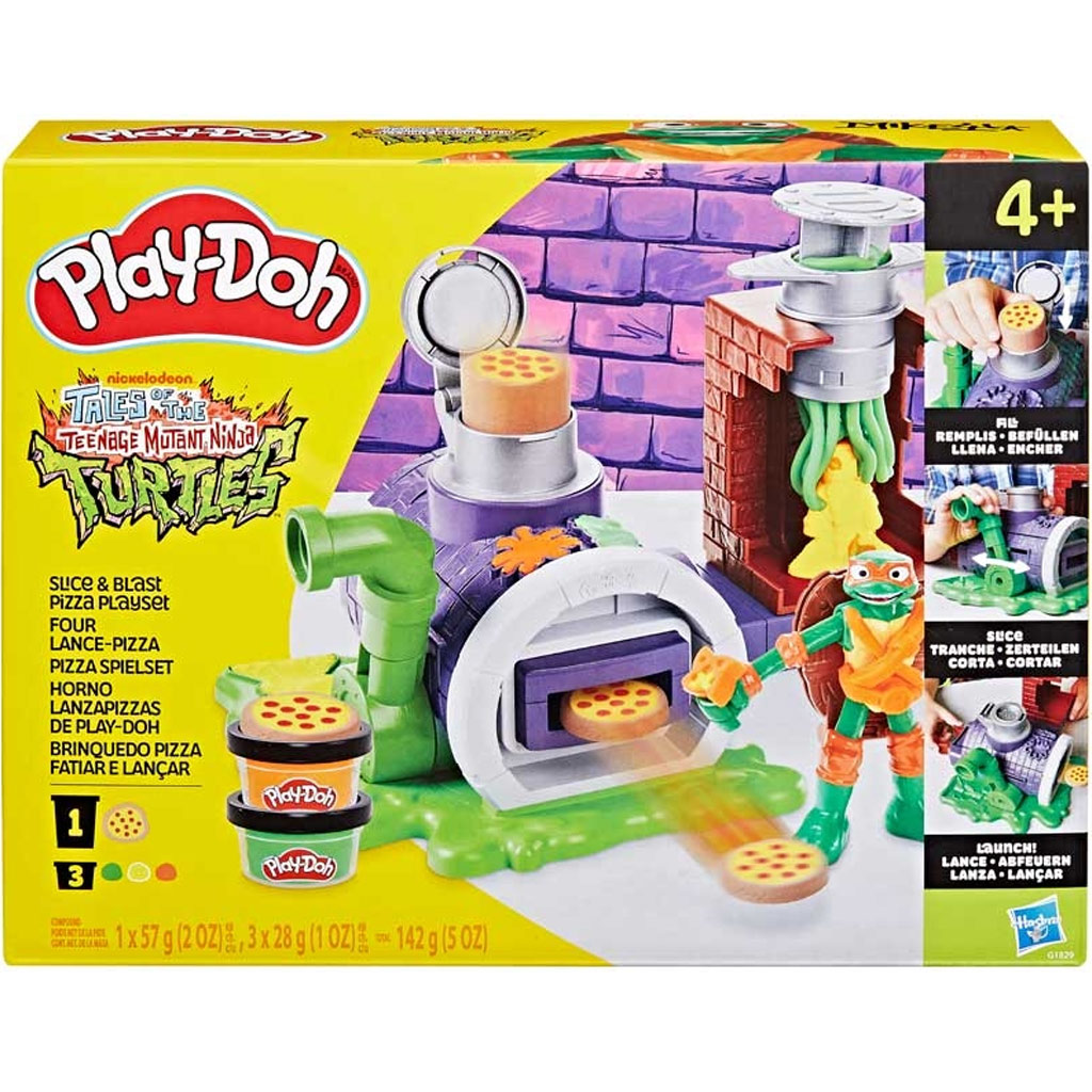 Play-Doh: Teenage Mutant Ninja Turtles Slice and Blast Pizza Spielset – Hasbro
