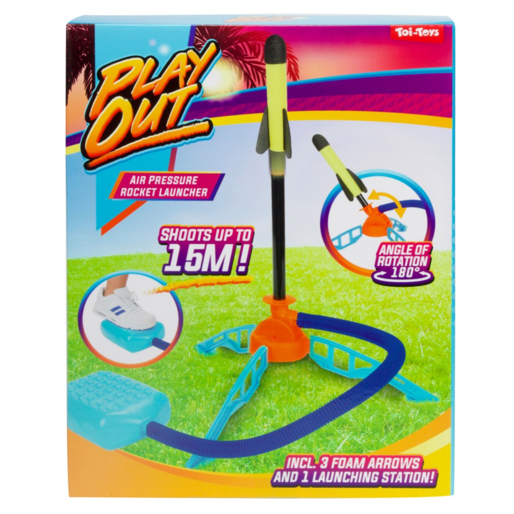 Play Out Schwammraketen-Abschussset mit 3 Raketen kép 1