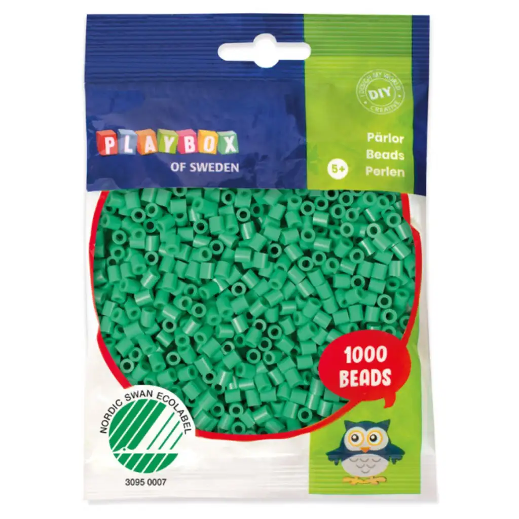 PlayBox: 5mm MIDI Bügelperlen, 1000 Stück, meergrün