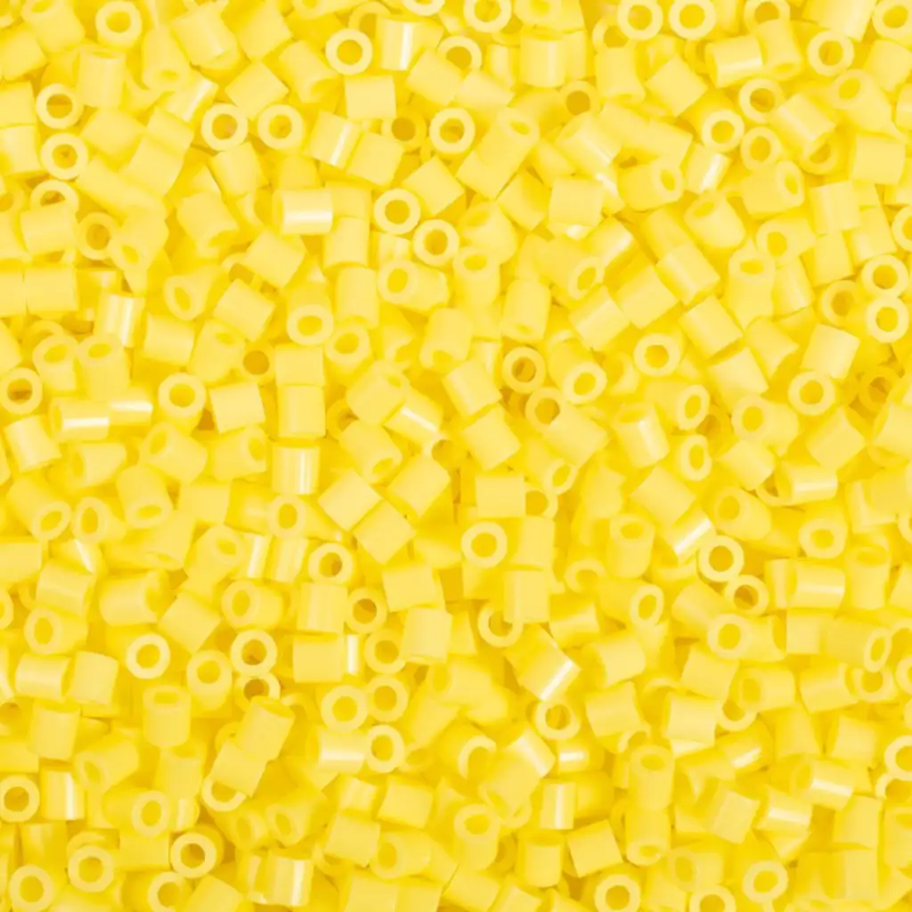 PlayBox: 5mm MIDI Bügelperlen, 6000 Stück, in Pastellgelb